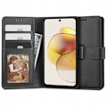 Miniatyrbillede 1 af 4: Motorola Moto G13 / G23 Wallet Case PU-læder 4-LOMMES Black