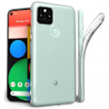 Miniatyrbillede 1 af 6: Google Pixel 5 stødabsorberende blødt etui Enkelt Transparent