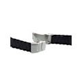 Miniatyrbild 4 av 4: Klockarmband Silicon 16mm - 24mm Black 18mm