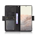 Miniatyrbillede 3 af 6: Google Pixel 6 Pro Wallet Case PU-læder 6-SLOT Winston V3 Black