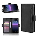 Miniatyrbillede 1 af 6: Sony Xperia 1 Wallet Case PU-læder 6-LOMMES Winston V3 Black