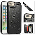 Miniatyrbillede 1 af 5: iPhone 7 Plus / 8 Plus Shockproof Case Kortholder 3-POCKET Flippr V2 Black