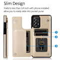 Miniatyrbillede 10 af 10: Samsung A52/A52s 4G/5GBæredygtig vægt Kortholder 3-FACK Flippr V2 Pink gold