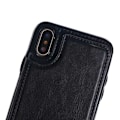 Pikkukuva 5 / 6: iPhone X Iskunkestävä korttipidike 2kpl Card Flippr Svart