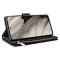 Miniatyrbillede 6 af 7: Google Pixel 8 multifunktionelt pung etui Lynlås 8-lomme Black