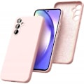 Pikkukuva 1 / 5: Samsung A54 5G kumitettu mattapinkki kuoren neste - vaaleanpunainen