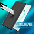 Pikkukuva 4 / 8: Samsung Note 20 Ultra Privacy Karkaistu lasi 0,26mm 3D 9H Transparent