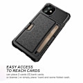 Pikkukuva 5 / 6: iPhone 11 Iskunkestävä suojus korttilokerolla Solid V2 Black