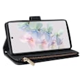 Miniatyrbillede 5 af 8: Google Pixel 6A multifunktionelt pung etui Lynlås 8-lomme Black