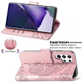 Pikkukuva 2 / 7: Samsung S24 Ultra -lompakkokotelo PU-nahkainen 4-TASKUN Motif Butterfly