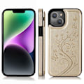Miniatyrbild 1 av 9: iPhone 15 Stöttåligt Skal Korthållare 3-FACK Flippr V2 - Guld
