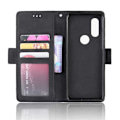 Miniatyrbillede 3 af 5: Motorola One Vision Wallet Case PU Læder 6-SLOT Winston V3 Black