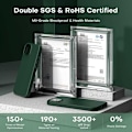 Miniatyrbillede 8 af 8: Gummibelagt stødsikker etui iPhone 13 Mini- Grøn