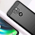 Pikkukuva 6 / 6: Motorola Moto E7 Plus iskunkestävä SlimCarbon kotelo Black