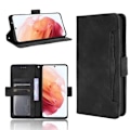 Miniatyrbillede 1 af 6: Samsung S21 Plus tegnebog etui PU læder 6-SLOT Winston V3 Black