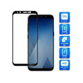 Pikkukuva 1 / 2: 2-PACK Samsung A8 2018 karkaistu lasi 0,26 mm 2,5D 9H Fullframe Svart