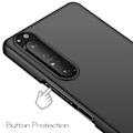 Pikkukuva 5 / 5: Xperia 5 III Ultraohut kumipinnoitettu mattamusta Cover Basic V2 Black