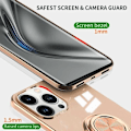 Miniatyrbild 4 av 7: iPhone 12 / 12 Pro Elegant & Stöttåligt Skal med Ringhållare Flawless Mörkgrön