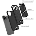 Miniatyrbillede 3 af 9: iPhone 12 Pro Max Slagfast Shell Kickstand & kortrum ThinArmor V3 Black