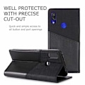 Miniatyrbillede 4 af 7: Xiaomi Redmi Note 7 Elegant sag i PU -læder med RFID -blok Black
