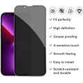 Pikkukuva 2 / 6: iPhone 14 Max Privacy karkaistu lasi 0,26mm 3D 9H Transparent