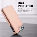 Miniatyrbillede 4 af 6: iPhone 7/8/SE 2020 stødsikker dækkortholder 3-SLOT Flippr Rose Gold Pink gold