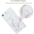 Pikkukuva 3 / 5: iPhone 8 & 7 Tyylikäs Marble Shell Square Svart