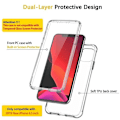 Pikkukuva 7 / 8: 360° täysin peittävä ja iskuja vaimentava kotelo iPhone 11 Prolle Transparent