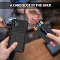 Miniatyrbild 7 av 9: iPhone 11 Stöttåligt Skal Kickstand & Kortfack ThinArmor V3 Svart