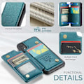 Miniatyrbillede 3 af 8: CaseMe Shockproof Cover Kortholder Stander 4-rums iPhone XR Grön