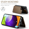 Miniatyrbild 5 av 8: CaseMe Stöttåligt Skal Korthållare Stativ 4-Fack Samsung A53 5G Brun