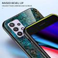 Pikkukuva 6 / 6: Samsung A33 5G Marble Shell 9H Tempered Glass Back Glassback V2 MultiColor Emerald Green