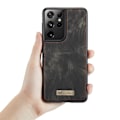 Pikkukuva 8 / 11: Samsung S21 Ultra -lompakkokotelo, monipaikkainen 13-tasku Black