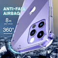 Miniatyrbillede 5 af 7: iPhone 14 Pro Max stødabsorberende silikone Shell Shockr Transparent
