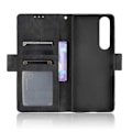 Miniatyrbillede 5 af 9: Xperia 1 III Wallet Case PU-læder 6-LOMMES Winston V3 Black
