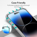 Miniatyrbilde 6 av 7: 2-PACK iPhone 15 FullFrame 0,26mm 2,5D 9H herdet glass Transparent