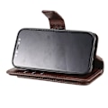Miniatyrbild 6 av 7: iPhone 12 Mini Praktisk Plånboksfodral med 12-Fack Array V4 - Brun Brun