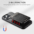 Miniatyrbillede 10 af 10: Suteni™ 2in1 Magsafe etui med kortholder iPhone 12 Pro Max - Svart