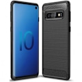 Miniatyrbild 1 av 8: Samsung S10 Stöttåligt Stötdämpande Skal SlimCarbon Svart