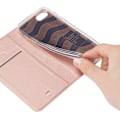 Miniatyrbild 7 av 8: iPhone 7 / 8 / SE (2020 & 2022) Dux Ducis Skin Pro Flipfodral med Kortfack - Roseguld