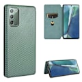 Pikkukuva 1 / 9: Samsung Note 20 Flip Case -korttipaikka CarbonDreams Vihreä Green