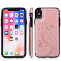 Pikkukuva 8 / 8: iPhone X Iskunkestävä Kotelo Korttiteline 3-POCKET Flippr V2 Pink gold