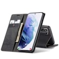 Pikkukuva 1 / 10: Samsung S21 Plus Exclusive Elegant Flip Case CaseMe 3-FACK Black