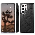 Pikkukuva 1 / 7: Samsung S23 Ultra Iskunkestävä Kannen korttiteline 3-POCKET Flippr V2 Black