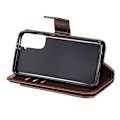 Miniatyrbild 9 av 9: Samsung S21 Plus Praktisk Plånboksfodral med 12-Fack Array V4 - Brun