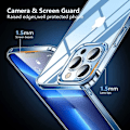 Miniatyrbillede 6 af 7: iPhone 13 Pro Max Shock Absorbering Silicone Shell Simple Transparent