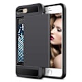 Miniatyrbillede 1 af 7: iPhone 7 Plus stødsikkert cover med kortrum Svart