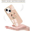 Miniatyrbillede 4 af 8: iPhone 14 Plus Elegant & Stöttåligt Skal med Ringhållare Flawless Pink
