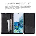 Miniatyrbild 3 av 4: Samsung S22 Plus Elegant Fodral i PU-Läder med RFID Block Svart