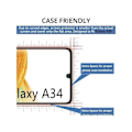 Miniatyrbillede 6 af 6: Samsung A34 5G FullFrame 0.26mm 9H Härdat Glas Transparent